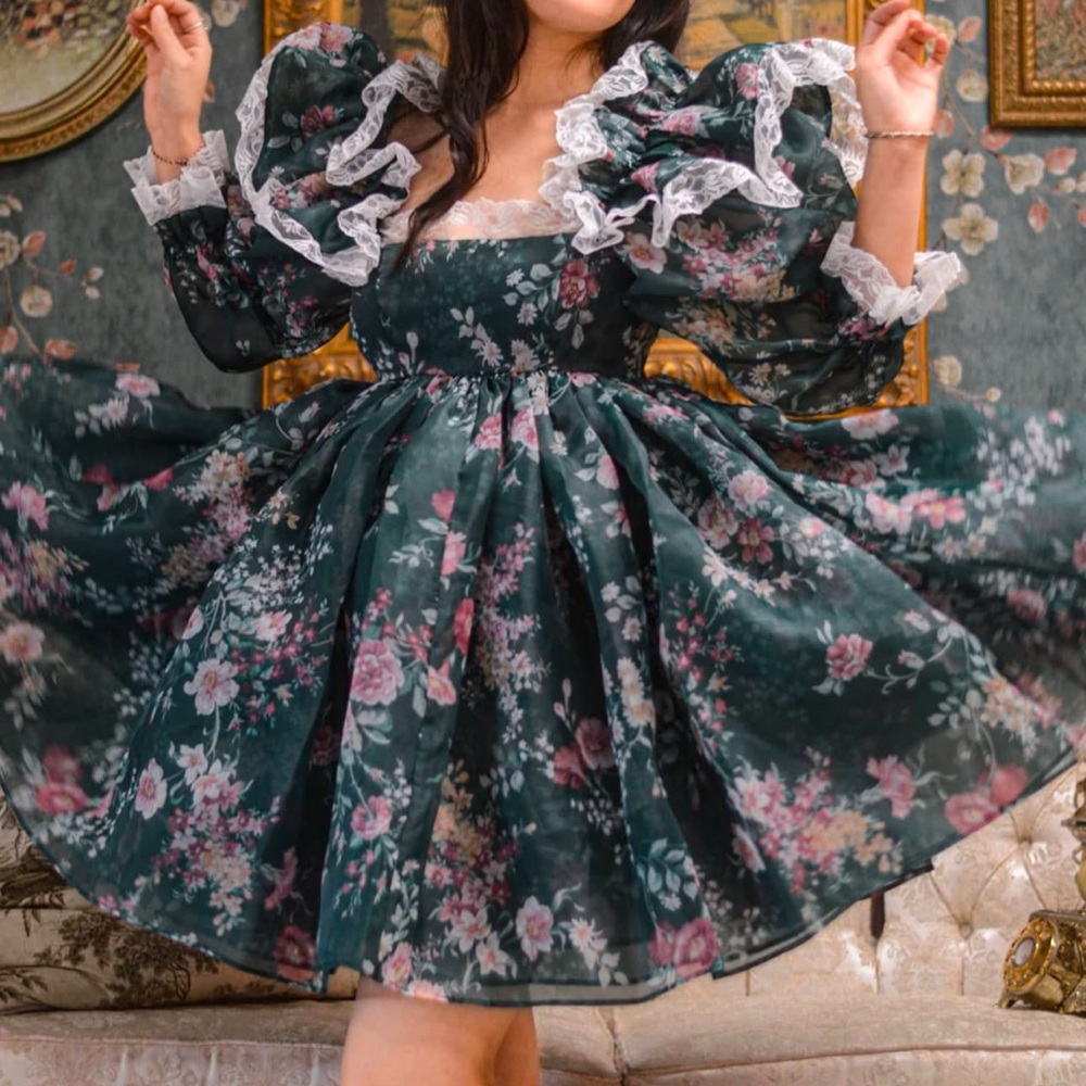 Selkie Sugar Frill Gable Dress XS